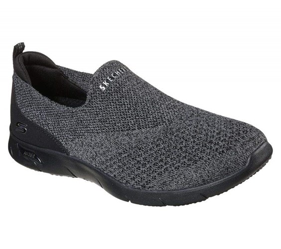 Dámské Trekové Boty Skechers Arch Fit Refine - Don't Go Černé Šedé | QLTRNKJ-07