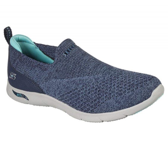 Dámské Trekové Boty Skechers Arch Fit Refine - Don't Go Tmavě Blankyt Blankyt | USYHZKL-27