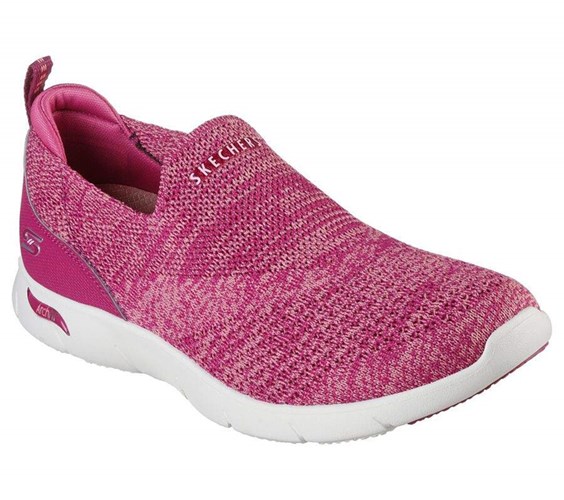 Dámské Trekové Boty Skechers Arch Fit Refine - Don't Go Růžové | WFZHSUK-61