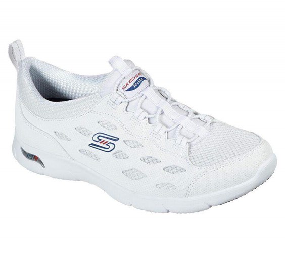 Dámské Trekové Boty Skechers Arch Fit Refine Bílé Tmavě Blankyt | XYJINZB-85