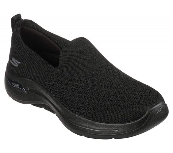 Dámské Trekové Boty Skechers GO WALK Arch Fit - Delora Černé | APZCMYU-78