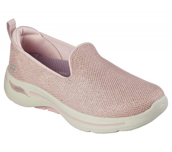 Dámské Trekové Boty Skechers GO WALK Arch Fit - Vividly Fialové | IPAMWHY-36