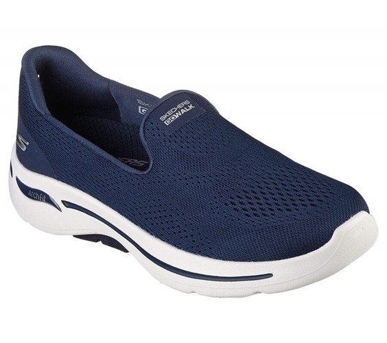 Dámské Trekové Boty Skechers GO WALK Arch Fit - Imagined Tmavě Blankyt | NBAMHUK-26