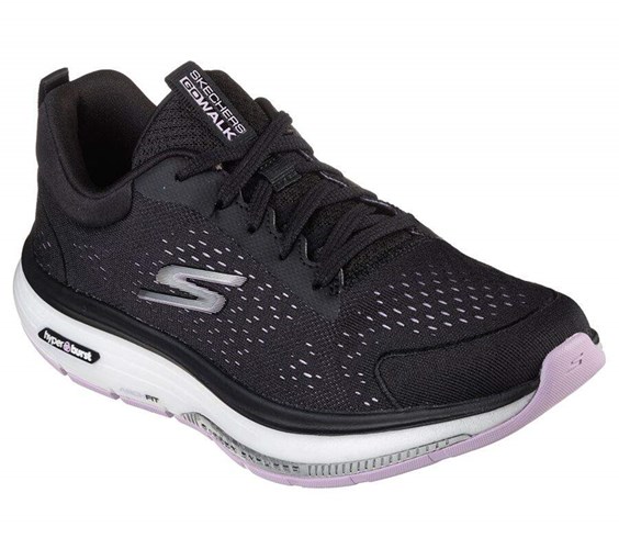 Dámské Trekové Boty Skechers GO WALK Workout Walker - Outpace Černé Levandule | MWQUKGZ-38