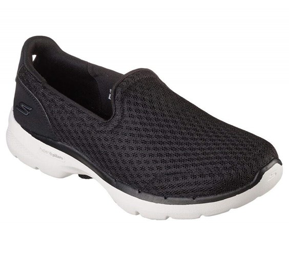 Dámské Trekové Boty Skechers GOwalk 6 - Big Splash Černé Bílé | GUQHOPS-65