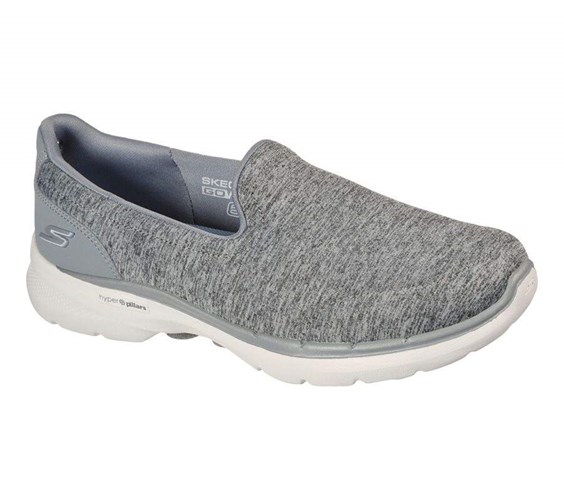 Dámské Trekové Boty Skechers GOwalk 6 - Grand Horizon Šedé | NVARXIS-72