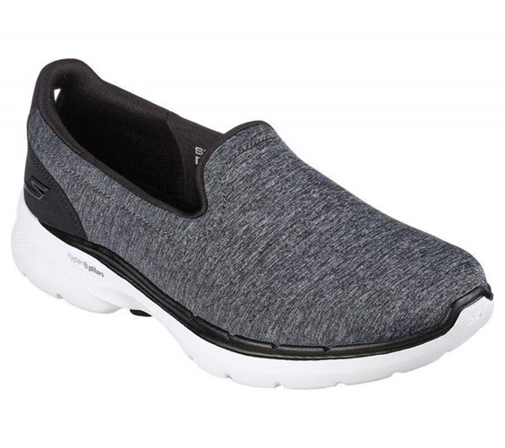 Dámské Trekové Boty Skechers GOwalk 6 - Grand Horizon Černé Bílé | TBVJURA-28