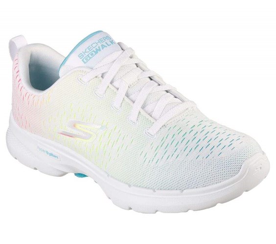 Dámské Trekové Boty Skechers GOwalk 6 - Vibrant Energy Bílé Viacfarebný | ZRJDXVW-46