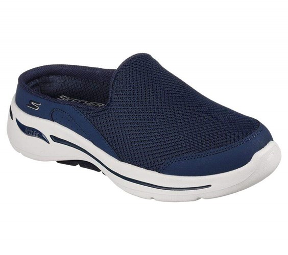 Dámské Trekové Boty Skechers GOwalk Arch Fit - Seven Seas Tmavě Blankyt Bílé | ANETRGB-76