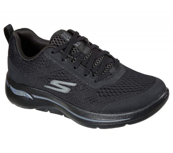 Dámské Trekové Boty Skechers GOwalk Arch Fit - Motion Breeze Černé | CRUAKWY-58