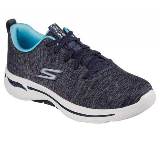 Dámské Trekové Boty Skechers GOwalk Arch Fit - Moon Shadows Tmavě Blankyt | ETULGOV-59