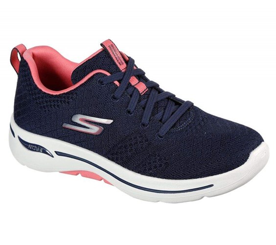 Dámské Trekové Boty Skechers GOwalk Arch Fit - Unify Tmavě Blankyt Koralove | GLIYZVS-37