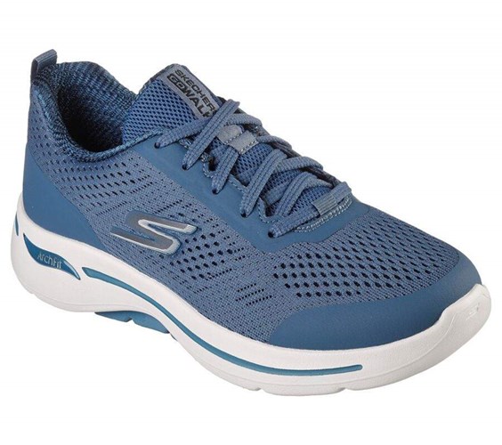 Dámské Trekové Boty Skechers GOwalk Arch Fit - Motion Breeze Blankyt | NLUZMDF-15