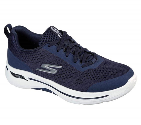 Dámské Trekové Boty Skechers GOwalk Arch Fit - Motion Breeze Tmavě Blankyt | OUYGTMV-19