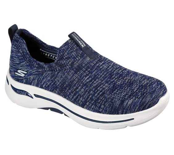 Dámské Trekové Boty Skechers GOwalk Arch Fit - Rainbow Sunrise Tmavě Blankyt | RBCSDJX-35