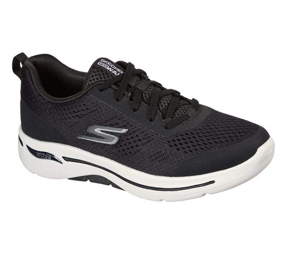 Dámské Trekové Boty Skechers GOwalk Arch Fit - Motion Breeze Černé Bílé | ZNOUXRJ-08