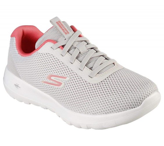 Dámské Trekové Boty Skechers GOwalk Joy - Light Motion Bílé Růžové | COHKWXE-36