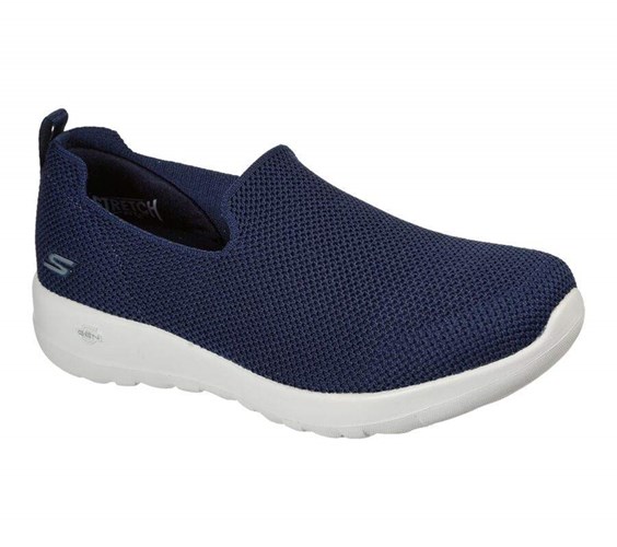 Dámské Trekové Boty Skechers GOwalk Joy - Sensational Day Tmavě Blankyt Bílé | TEWNXYA-89