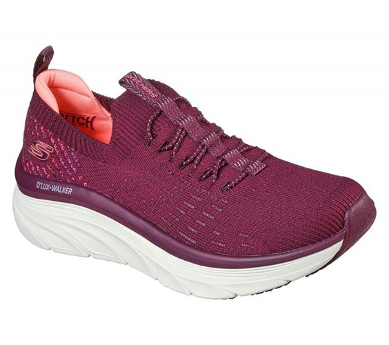 Dámské Trekové Boty Skechers Relaxed Fit: D'Lux Walker - Star Stunner Fialové | DYTKQZE-20