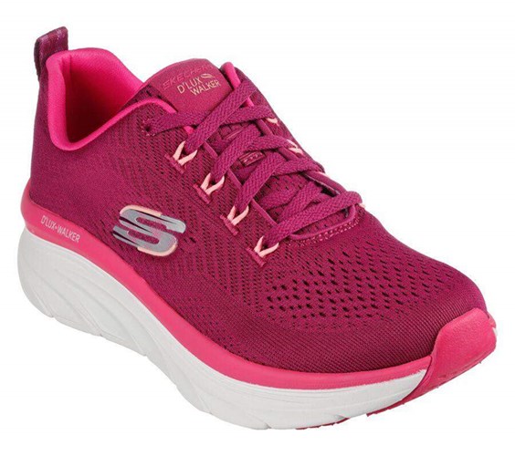 Dámské Trekové Boty Skechers Relaxed Fit: D'Lux Walker - Fresh Finesse Fialové | RWQPHAF-62