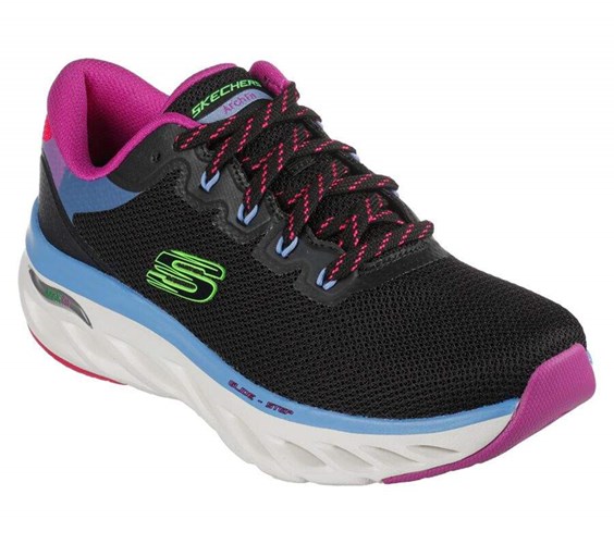 Dámské Tréninkové Boty Skechers Arch Fit Glide-Step - Highlighter Černé Viacfarebný | FHRMSUW-32