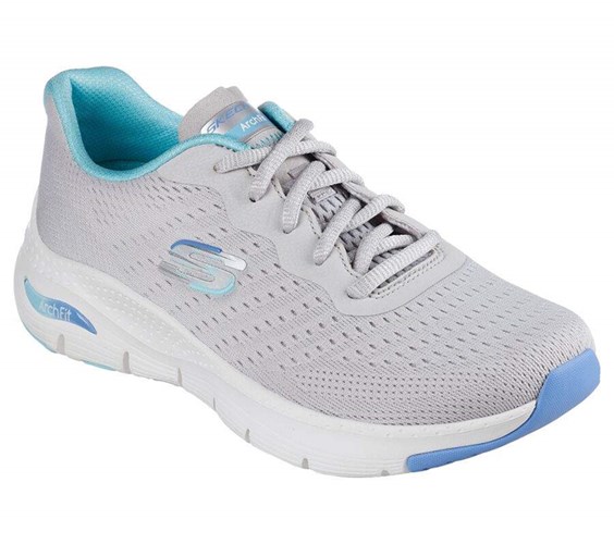 Dámské Tréninkové Boty Skechers Arch Fit - Infinity Cool Šedé Blankyt | ILEUOAQ-35