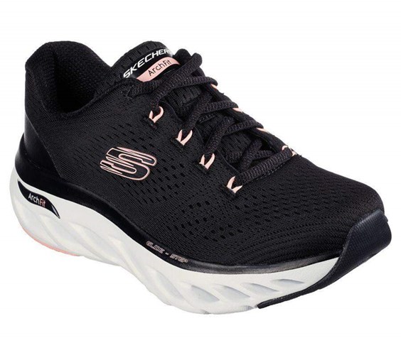 Dámské Tréninkové Boty Skechers Arch Fit Glide Step - Top Glory Černé Růžové | OGRTYNX-69