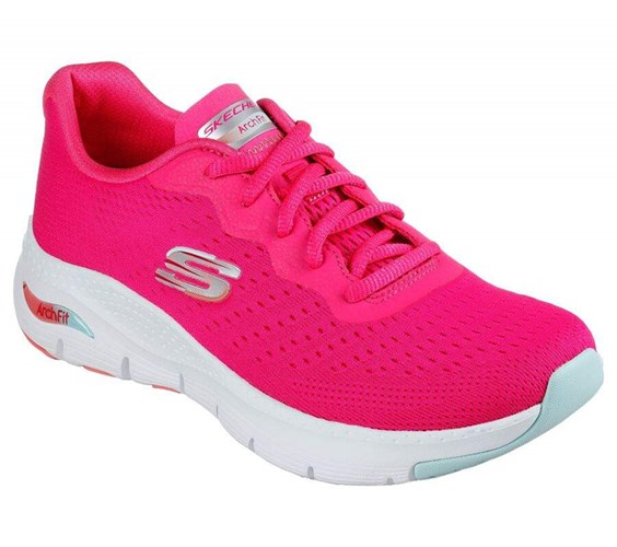 Dámské Tréninkové Boty Skechers Arch Fit - Infinity Cool Růžové Viacfarebný | UKWTVGD-04