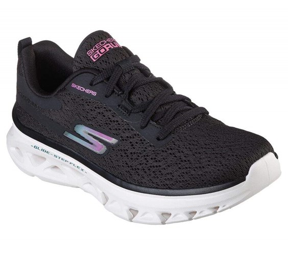 Dámské Tréninkové Boty Skechers GO RUN Glide-Step Flex Černé Bílé | IATMJPW-53