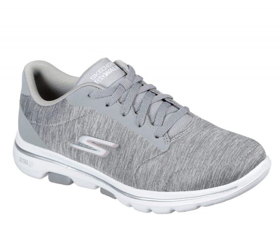 Dámské Tréninkové Boty Skechers GOwalk 5 - True Šedé | OCDKPHN-28