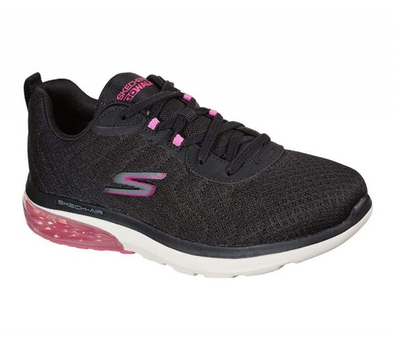 Dámské Tréninkové Boty Skechers GOwalk Air 2.0 - Dynamic Virtue Černé Růžové | XSNLFKH-83