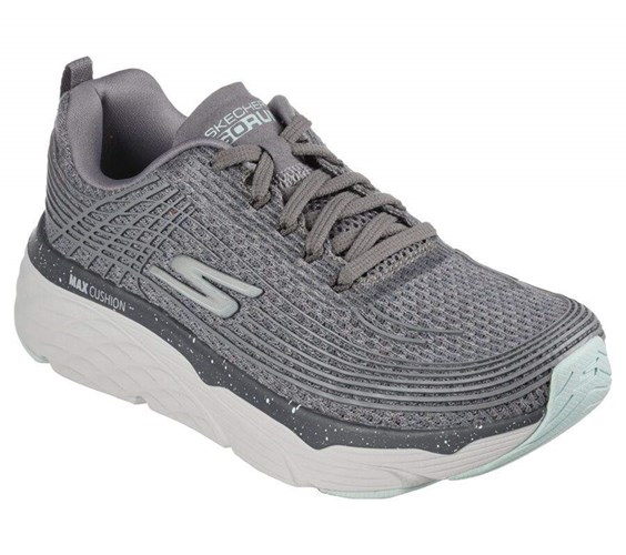 Dámské Tréninkové Boty Skechers Max Cushioning Elite - Your Planet Šedé Tyrkysové | IMRNQDE-82