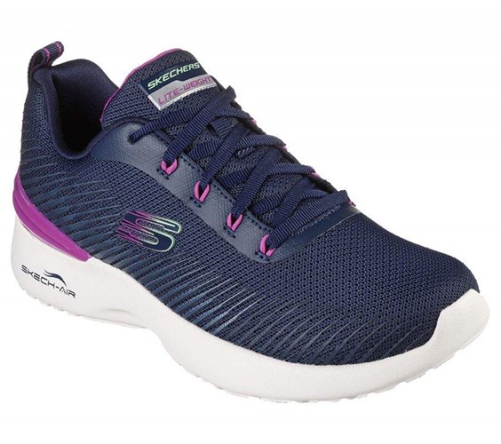 Dámské Tréninkové Boty Skechers Skech-Air Dynamight - Luminosity Tmavě Blankyt Fialové | FHCDAZL-83