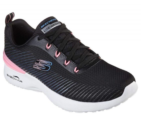 Dámské Tréninkové Boty Skechers Skech-Air Dynamight - Luminosity Černé Růžové | FYWHQCS-04