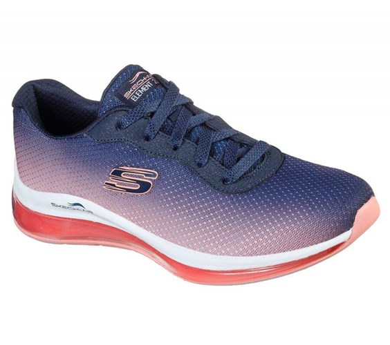 Dámské Tréninkové Boty Skechers Skech-Air Element 2.0 Tmavě Blankyt Růžové | IKBSOQJ-70