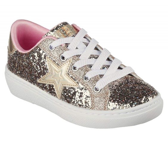 Dívčí Boty Casual Skechers Goldie - Sparkle Up Zlaté | VBMRZKO-95