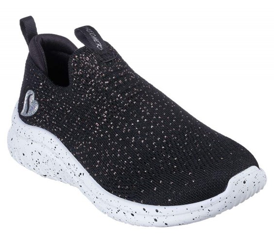 Dívčí Boty Casual Skechers Ultra Flex 2.0 - Sugar Sassy Černé | RJUYZSC-17