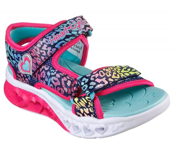 Dívčí Sandály Skechers Flutter Heart Tmavě Blankyt Viacfarebný | TFOZLKV-82