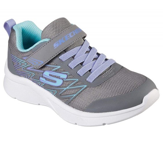 Dívčí Tenisky Skechers Microspec - Bold Delight Šedé | TPVMJXD-78