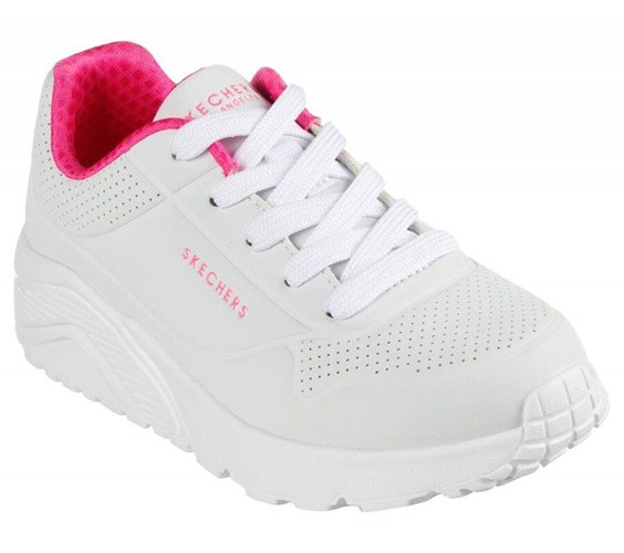 Dívčí Tenisky Skechers Uno Lite - In My Zone Bílé Růžové | SFMLHJO-51