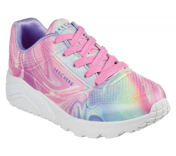 Dívčí Tenisky Skechers Uno Lite - Swirlified Růžové Viacfarebný | ZIWHSVM-93