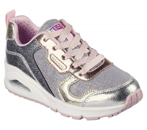 Dívčí Tenisky Skechers Uno - Metallic Remix Zlaté | JXLCKOU-16