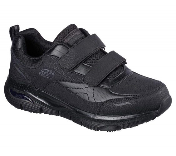 Pánské Bezpečnostní Boty Skechers Arch Fit SR - Xantic Černé | CQYZPUX-37