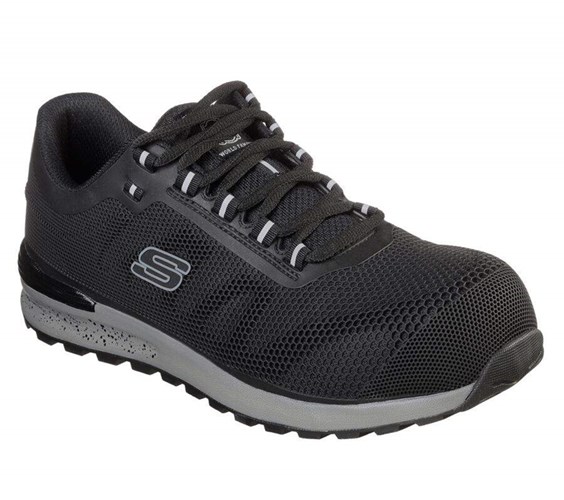 Pánské Bezpečnostní Boty Skechers Bulklin Comp Špicí Černé | VGSWAHT-79