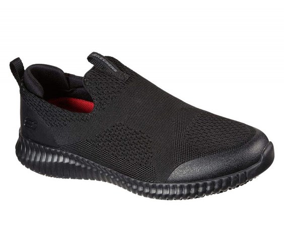 Pánské Bezpečnostní Boty Skechers Relaxed Fit: Cessnock - Colleton SR Černé | BXPTNYM-30