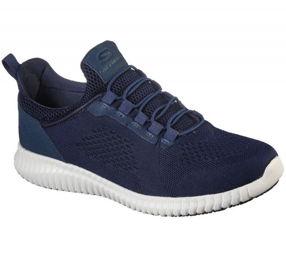 Pánské Bezpečnostní Boty Skechers Relaxed Fit: Cessnock SR Tmavě Blankyt | LJVMDBK-20