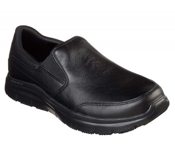 Pánské Bezpečnostní Boty Skechers Relaxed Fit: Flex Advantage SR - Bronwood Černé | LYIOSBE-57