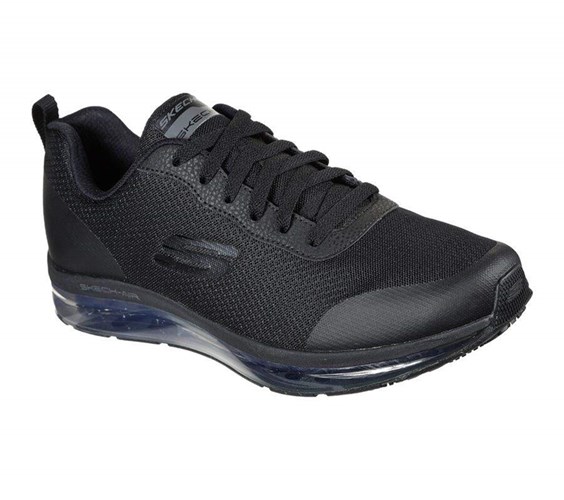 Pánské Bezpečnostní Boty Skechers Relaxed Fit: Skech-Air - Chamness SR Černé | QGDVXYR-53