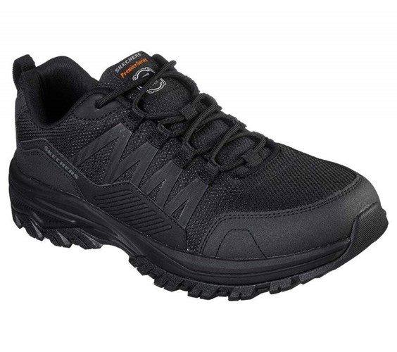 Pánské Bezpečnostní Boty Skechers Relaxed Fit: Fannter SR Černé | XKVJNAO-91