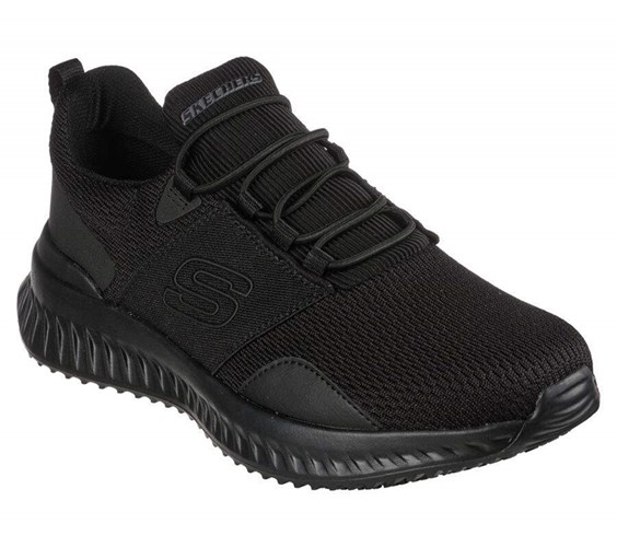 Pánské Bezpečnostní Boty Skechers Relaxed Fit: Tilido SR Černé | YCGXDKS-75